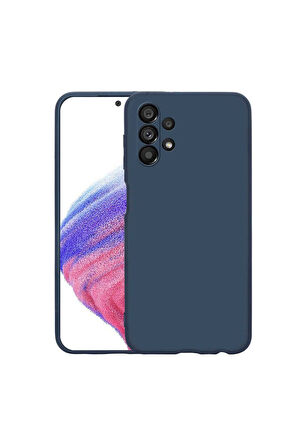 Samsung Galaxy A73 Uyumlu Kılıf Zore Mara Lansman Kapak Lacivert