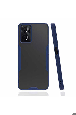 Oppo A36 Uyumlu Kılıf Zore Parfe Kapak Lacivert