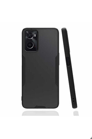 Oppo A36 Uyumlu Kılıf Zore Parfe Kapak Siyah
