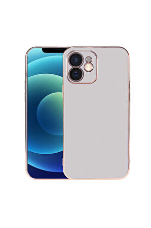 Apple iPhone 12 Uyumlu Kılıf Zore Viyana Kapak Gümüş