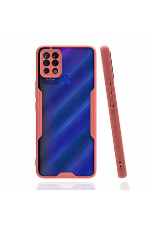 Tecno Pova Uyumlu Kılıf Zore Parfe Kapak Pembe