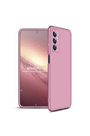 Samsung Galaxy M23 Uyumlu Kılıf Zore Ays Kapak Rose Gold