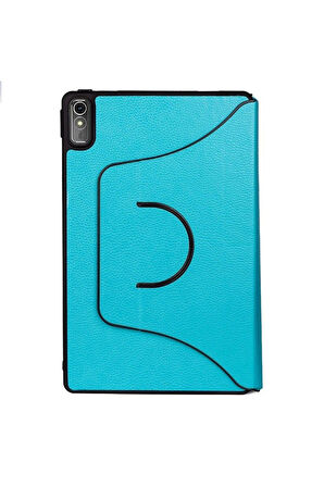Lenovo Tab P11 11.5" (2.Nesil) Zore Fest Dönebilen Standlı Kılıf Turkuaz