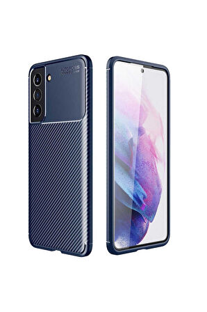 Samsung Galaxy S21 FE Uyumlu Kılıf Zore Negro Silikon Kapak Lacivert