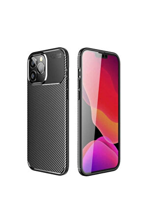 Apple iPhone 14 Pro Uyumlu Kılıf Zore Negro Silikon Kapak Siyah