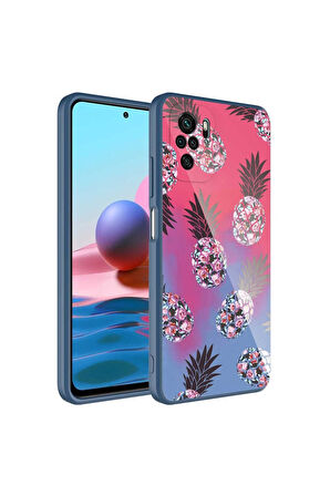 Xiaomi Redmi Note 10S Uyumlu Kılıf Kamera Korumalı Desenli Sert Silikon Zore Epoksi Kapak NO3
