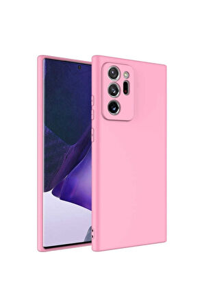 Samsung Galaxy Note 20 Ultra Uyumlu Kılıf Zore Mara Lansman Kapak Pembe Açık