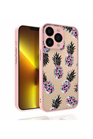 Apple iPhone 13 Pro Max Uyumlu Kılıf Desenli Kamera Korumalı Parlak Zore Nora Kapak NO1