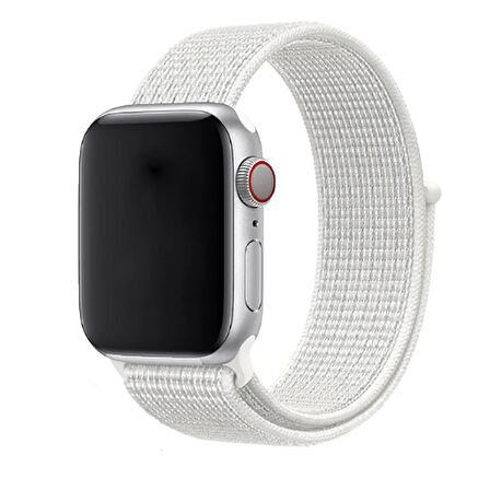 Apple Watch Ultra 49mm Uyumlu Kordon Hasır Örgü Cırt Cırtlı Terletmeyen Zore KRD-03 Kumaş Kayış NO21