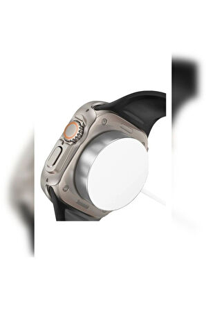 Apple Watch Ultra 49mm Uyumlu Kasa ve Ekran Koruyucu Zore Watch Gard 20 Gri