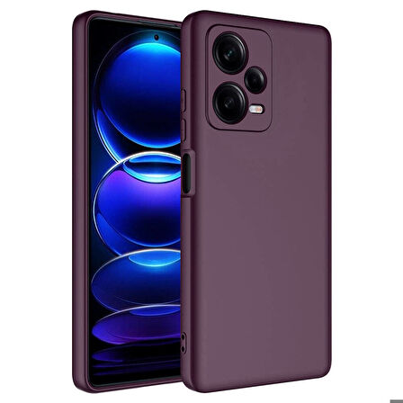 Xiaomi Redmi Note 12 Pro Plus 5G Uyumlu Kılıf Zore Mara Lansman Kapak Koyu Mor