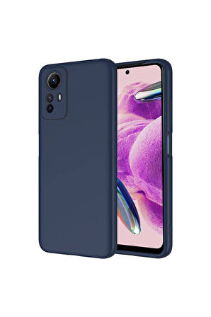 Xiaomi Redmi Note 12S Uyumlu Kılıf Zore Mara Lansman Kapak Lacivert