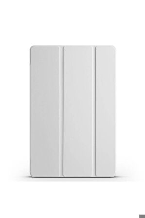 Samsung Galaxy Tab A9 Uyumlu Zore Smart Cover Standlı 1-1 Kılıf Gri