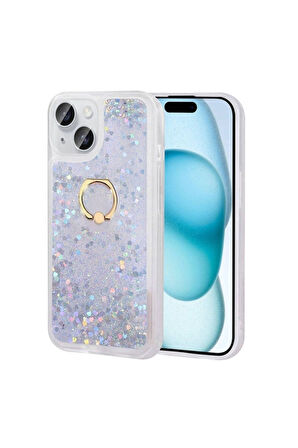 Apple iPhone 15 Uyumlu Kılıf Zore Milce Kapak Gümüş