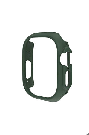 Apple Watch Ultra 49mm Uyumlu Sert PC Kasa Koruyucu Zore Watch Gard 18 Yeşil