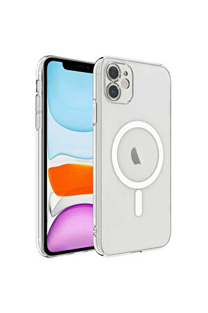 Apple iPhone 11 Uyumlu Kılıf Kamera Korumalı Magsafe Sert PC Zore Porto Kapak