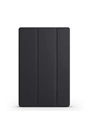 Apple iPad 10.9 2022 (10.Nesil) Uyumlu Zore Smart Cover Standlı 1-1 Kılıf Siyah