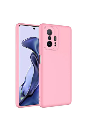 Xiaomi Mi 11T 5G Uyumlu Kılıf Zore Mara Lansman Kapak Pembe Açık