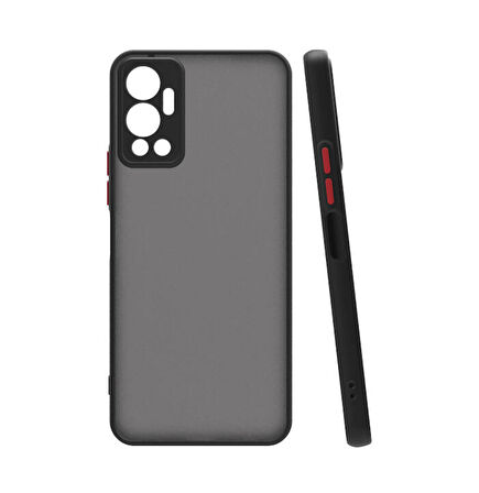 Infinix Hot 12 Uyumlu Kılıf Zore Hux Kapak Siyah