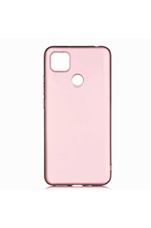 Xiaomi Redmi 10A Uyumlu Kılıf Zore Premier Silikon Kapak Rose Gold