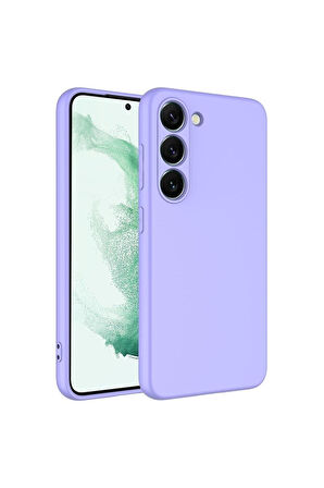 Samsung Galaxy S23 Uyumlu Kılıf Zore Mara Lansman Kapak Lila