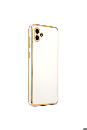 Samsung Galaxy A04 Uyumlu Kılıf Zore Bark Kapak Beyaz