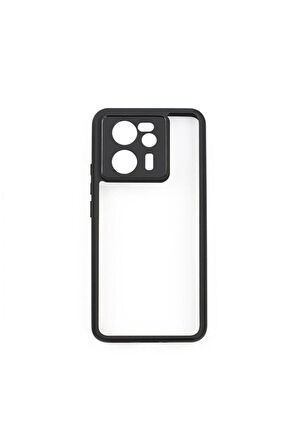 Xiaomi Mi 13T Pro Uyumlu Kılıf Kamera Korumalı Şeffaf Arka Yüzey Zore New Roll Kapak