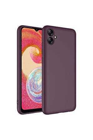 Samsung Galaxy A04E Uyumlu Kılıf Zore Mara Lansman Kapak Koyu Mor