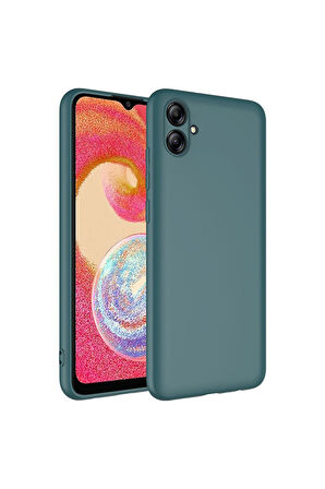 Samsung Galaxy A04E Uyumlu Kılıf Zore Mara Lansman Kapak Koyu Yeşil