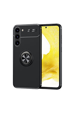 Samsung Galaxy S23 Plus Uyumlu Kılıf Zore Ravel Silikon Kapak Siyah