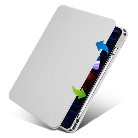 Apple iPad Air 10.9 2022 (5.Nesil) Uyumlu Kılıf Zore Termik Kalem Bölmeli Dönebilen Standlı Kılıf