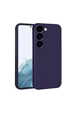 Samsung Galaxy S23 Ultra Uyumlu Kılıf Zore Premier Silikon Kapak Lacivert