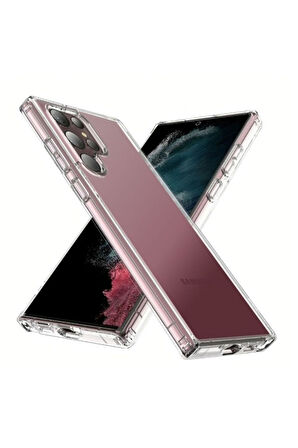 Samsung Galaxy S23 Ultra Uyumlu Kılıf Zore 2mm Anti Shock Silikon