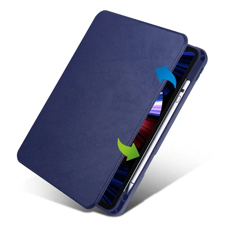 Apple iPad 10.2 (8.Nesil) Uyumlu Kılıf Zore Termik Kalem Bölmeli Dönebilen Standlı Kılıf