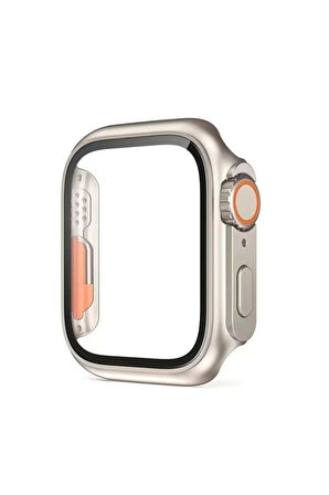 Apple Watch 7 41mm Uyumlu - Watch Ultra 49mm Kasa Dönüştürücü ve Ekran Koruyucu Zore Watch Gard 26