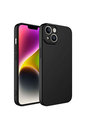 Apple iPhone 14 Uyumlu Kılıf Zore Kamera Korumalı Mara Lansman Kapak Siyah