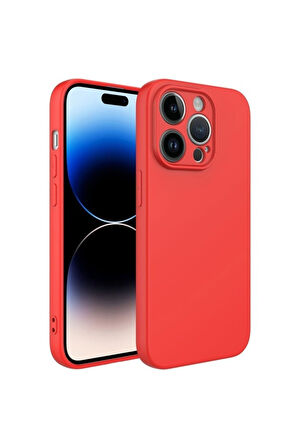 Apple iPhone 14 Pro Uyumlu Kılıf Zore Kamera Korumalı Mara Lansman Kapak Kırmızı