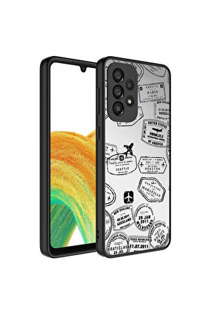 Samsung Galaxy A73 Uyumlu Kılıf Aynalı Desenli Kamera Korumalı Parlak Zore Mirror Kapak Seyahat