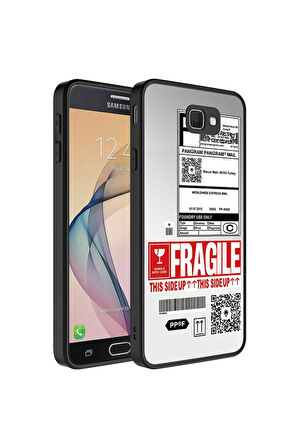Samsung Galaxy J7 Prime Uyumlu Kılıf Aynalı Desenli Kamera Korumalı Parlak Zore Mirror Kapak Fragile
