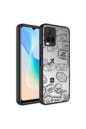 Vivo Y33S Uyumlu Kılıf Aynalı Desenli Kamera Korumalı Parlak Zore Mirror Kapak Seyahat