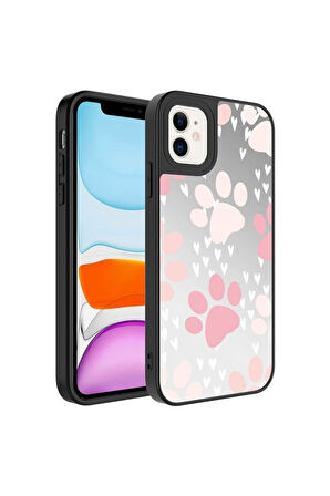 Apple iPhone 11 Uyumlu Kılıf Aynalı Desenli Kamera Korumalı Parlak Zore Mirror Kapak Pati