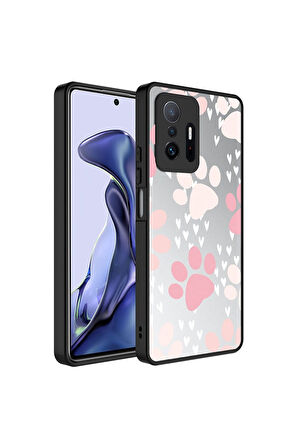 Xiaomi Mi 11T Pro 5G Uyumlu Kılıf Aynalı Desenli Kamera Korumalı Parlak Zore Mirror Kapak Pati