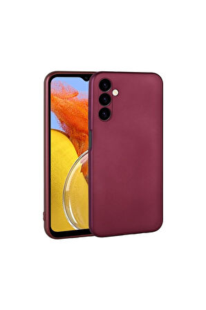 Samsung Galaxy M14 Uyumlu Kılıf Zore Premier Silikon Kapak Mürdüm