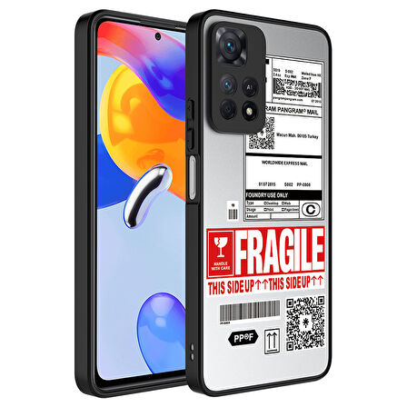 Xiaomi Redmi Note 11 Pro 5G Uyumlu Kılıf Aynalı Desenli Kamera Korumalı Parlak Zore Mirror Kapak Fragile