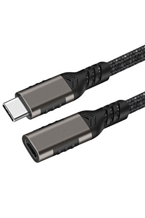Zore Extension USB3.2 Type-C PD Uzatma Kablosu 100W 20Gbps 4K@60Hz 1.5 Metre