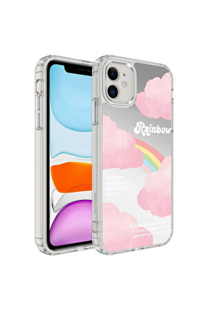 Apple iPhone 11 Uyumlu Kılıf Airbagli Parlak Tasarımlı Zore Mimbo Kapak NO6