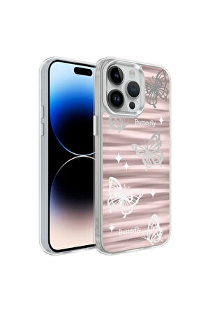 Apple iPhone 14 Pro Max Uyumlu Kılıf Airbagli Parlak Tasarımlı Zore Mimbo Kapak NO5