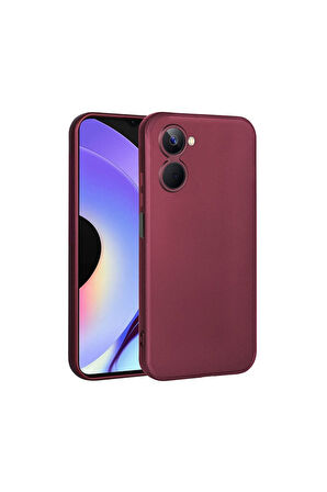 Realme 10 Uyumlu 4G Kılıf Zore Premier Silikon Kapak Mürdüm