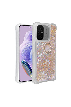 Xiaomi Redmi 12C Uyumlu Kılıf Zore Milce Kapak Gold