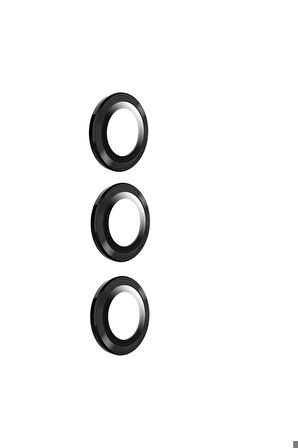 Samsung Galaxy S24 Uyumlu Zore Kamera Lens Koruyucu Cam Filmi Siyah